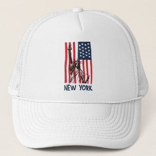 New York NY Frihetsgudinnan USA Flagga Keps