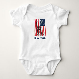 New York NY Frihetsgudinnan USA Flagga T Shirt