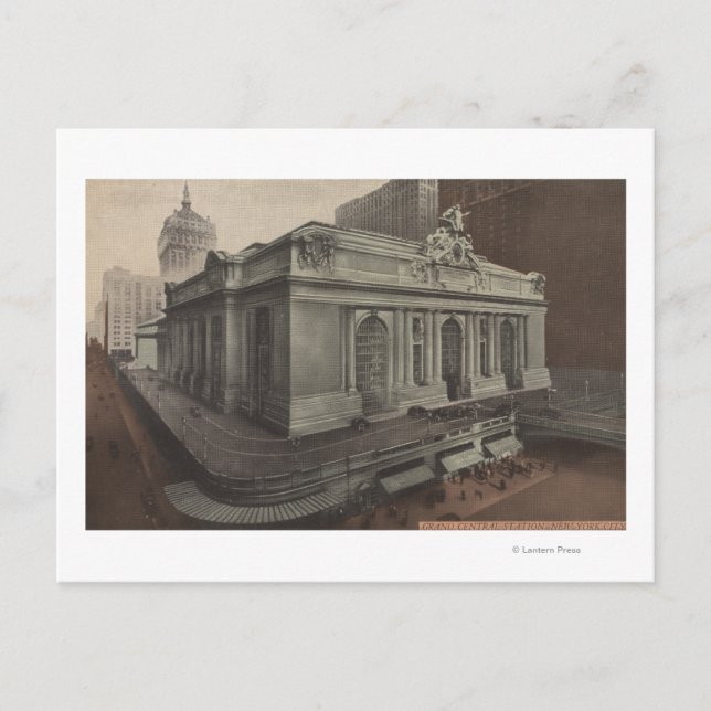 New York, NY - Grand Central Station View Vykort (Framsida)