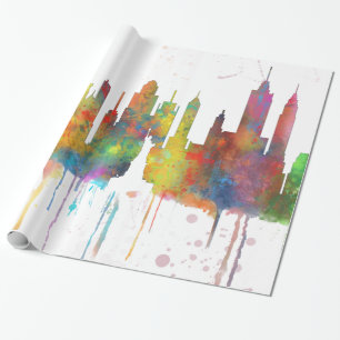 NEW YORK NY-HORISONT - inpackning av papper Presentpapper