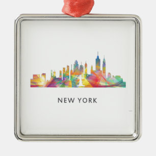 NEW YORK NY-HORISONT WB1 - JULGRANSPRYDNAD METALL