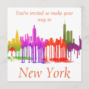 NEW YORK NY-HORISONTPÖLAR - INBJUDNINGAR
