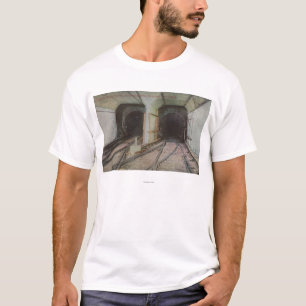 New York NY - Hudson River tunnel, tunnelbanan Tee