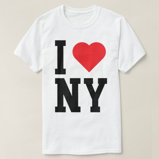 New York NY Throwback Design Classic Heart T Shirt (Design framsida)