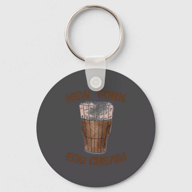 New York Nyc Clic Egg Cream Soda Fountain  Nyckelring (Framsida)