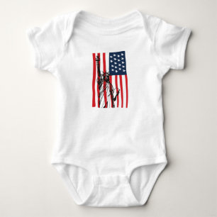 New York NYC Frihetsgudinnan USA Flagga T Shirt