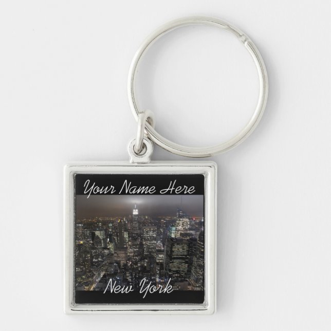 New York Nyckelring Customized New York Souvenir (Framsidan)