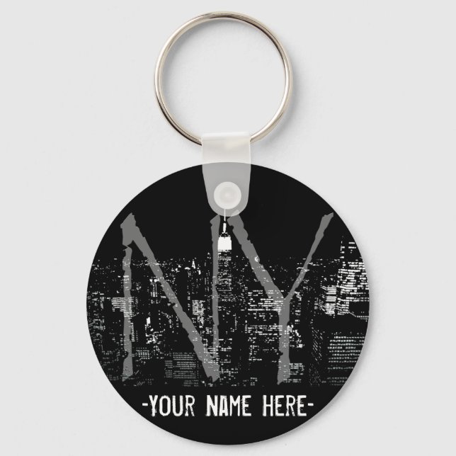 New York Nyckelring Customized New York Souvenirs (Framsida)