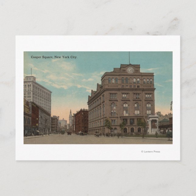 New York, NYCooper Square ViewNew York, NY Vykort (Framsida)