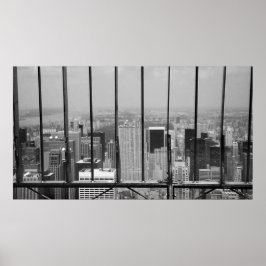 New York och Central Park Black & White Poster