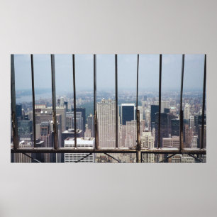 New York och Central Park från Empire state Bldg. Poster