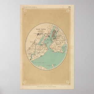 New York och dess miljöer Poster
