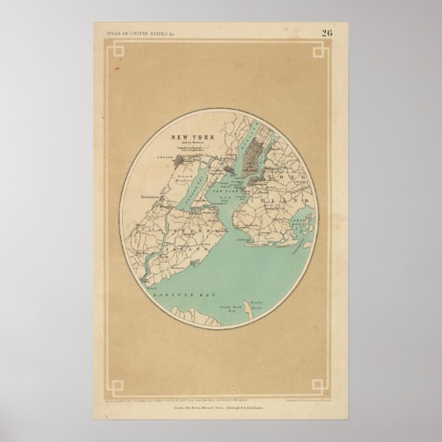 New York och dess miljöer Poster (Framsidan)