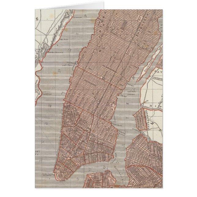 New York och grannskap Hälsningskort (Framsidan)