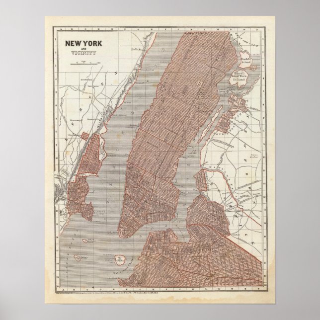 New York och närhet Poster (Framsidan)