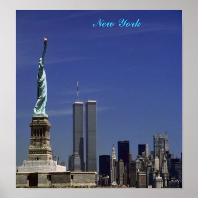 New-York på en arbetsyta Poster (Framsidan)