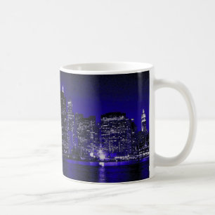 New York på natten Kaffemugg