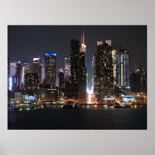 New York på natten Poster