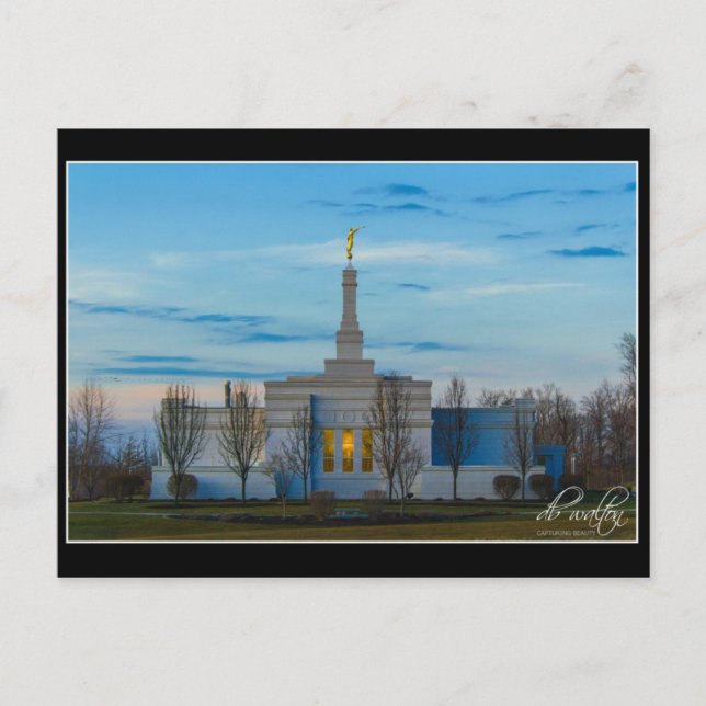 New York Palmyra Temple Vykort (Framsida)