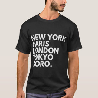 New York Paris London Tokyo Middlesbrough Boro T Shirt