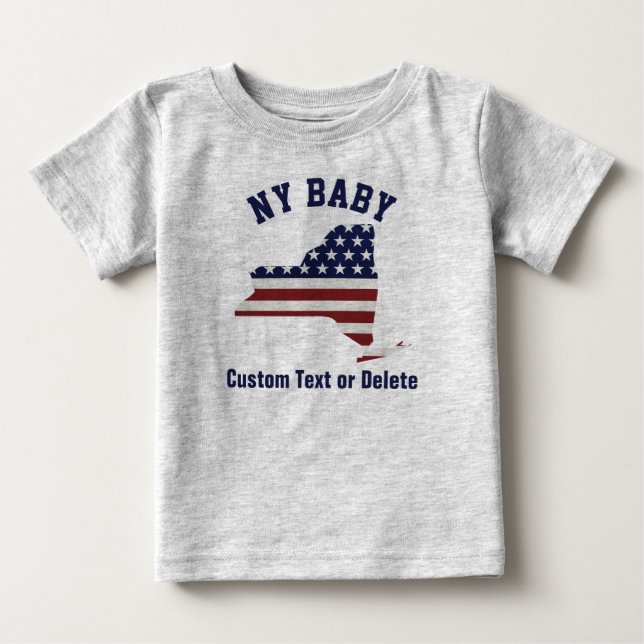 New York | Patriotic USA flagga | Din text eller o Tröja (Framsida)