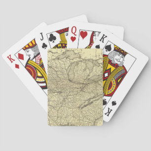 New York, Pennsylvania och Ohio järnväg Spel Kort