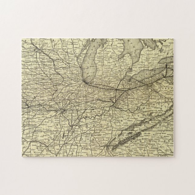New York, Pennsylvania och Ohio Railroad Pussel (Horisontell)