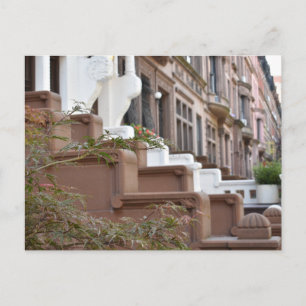 New York Photography NYC Brownstones Upper Väster Vykort