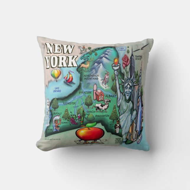 New York Pillow Kudde (Framsida)