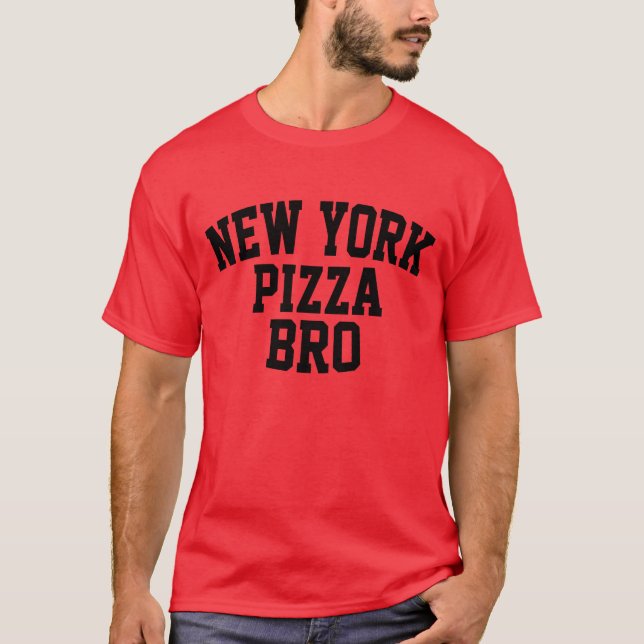 New York Pizza Bror T Shirt (Framsida)