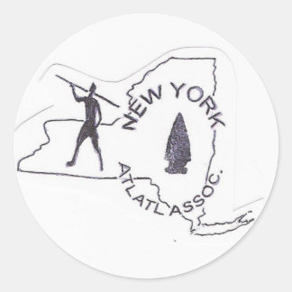 New York-plattor Runt Klistermärke