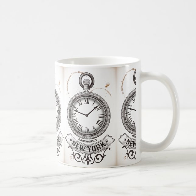 New York Pocket Watch Kaffemugg (Höger)