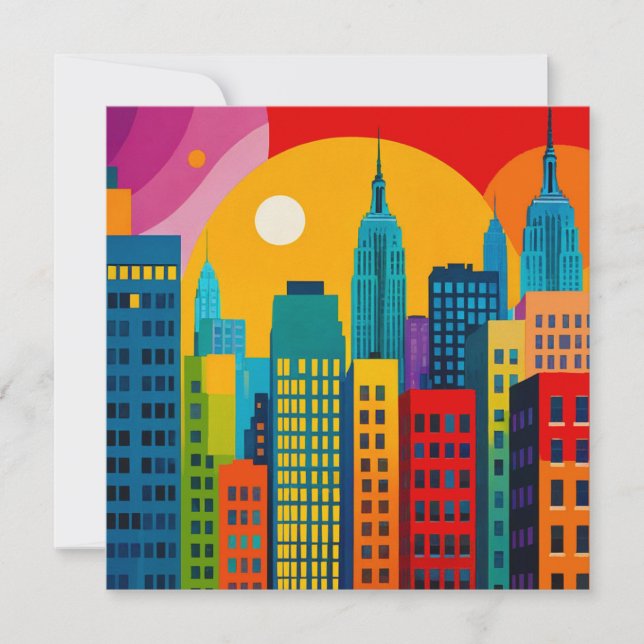 New York Pop Art Julkort (Framsida)