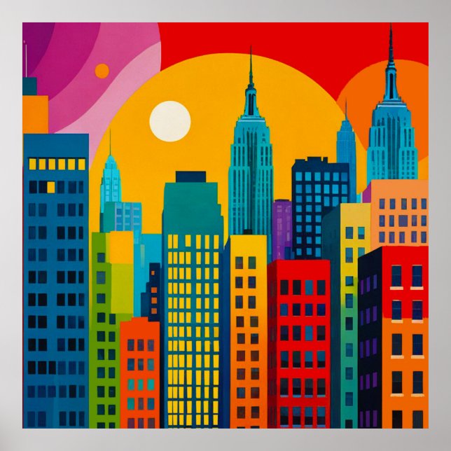 New York Pop Art Poster (Framsidan)