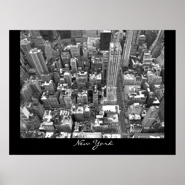 New York Poster Cityscape New York Empire Print (Framsidan)