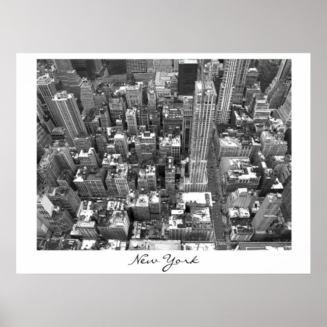 New York Poster Cityscape New York Empire Print (Framsidan)