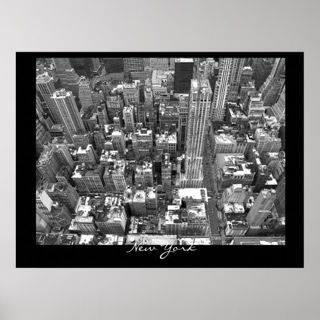 New York Poster Cityscape New York Empire Print (Framsidan)