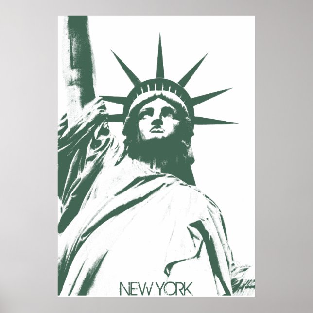 New York Poster Frihetsgudinnan New York-utskrift (Framsidan)