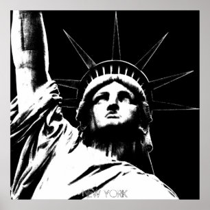 New York Poster Frihetsgudinnan NYC Souvenir