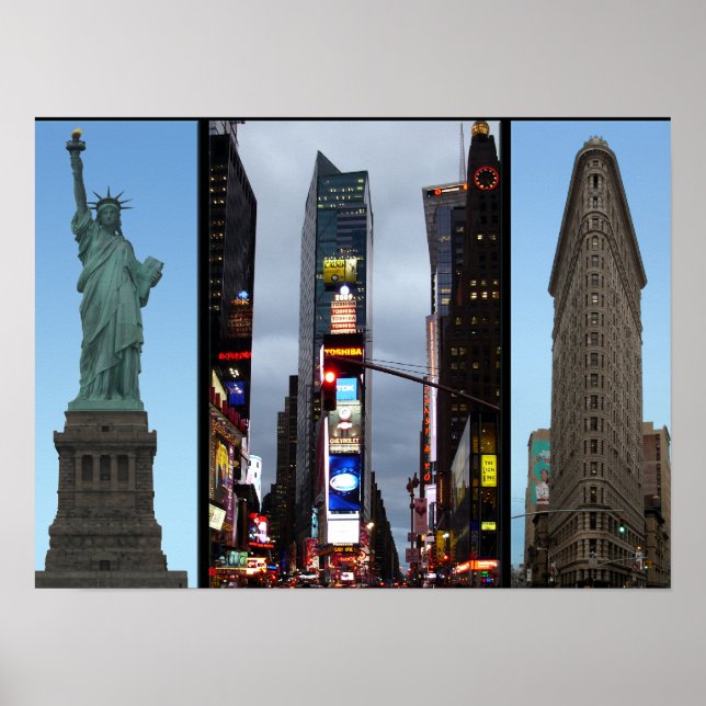 New York Poster New York Souvenir Poster & skriver (Framsidan)