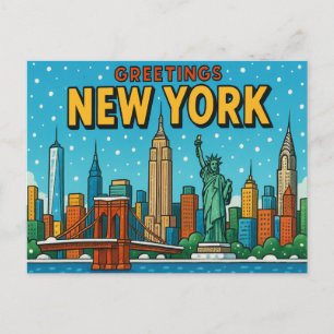 NEW YORK Postkort Vykort