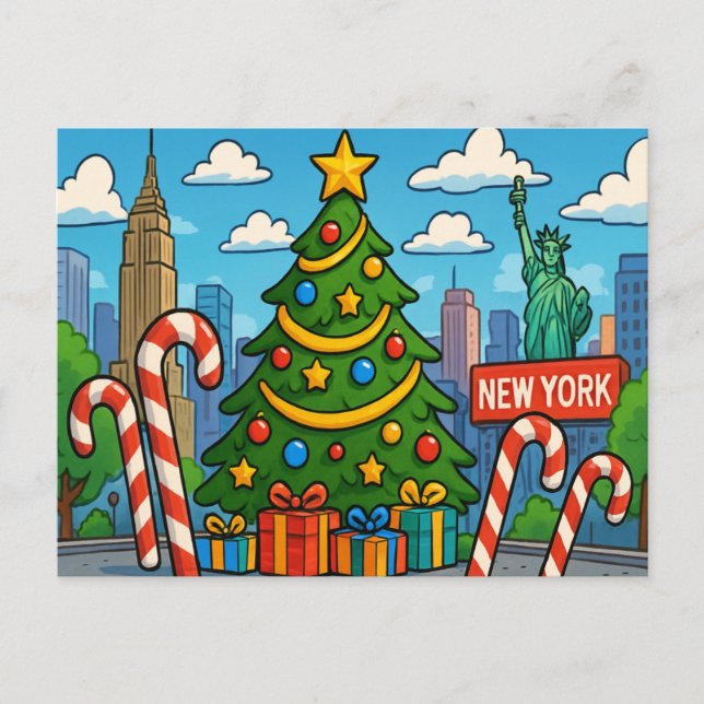 NEW YORK Postkort Vykort (Framsida)