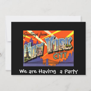 New York privat inbjudan till fest