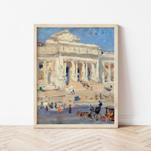 New York Public Bibliotek Colin Campbell Cooper Poster