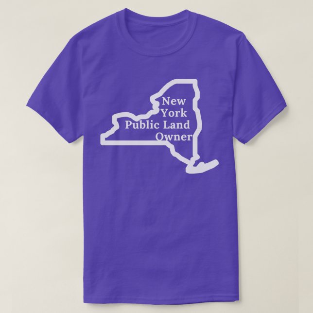 New York Public Land Owner T Shirt (Design framsida)