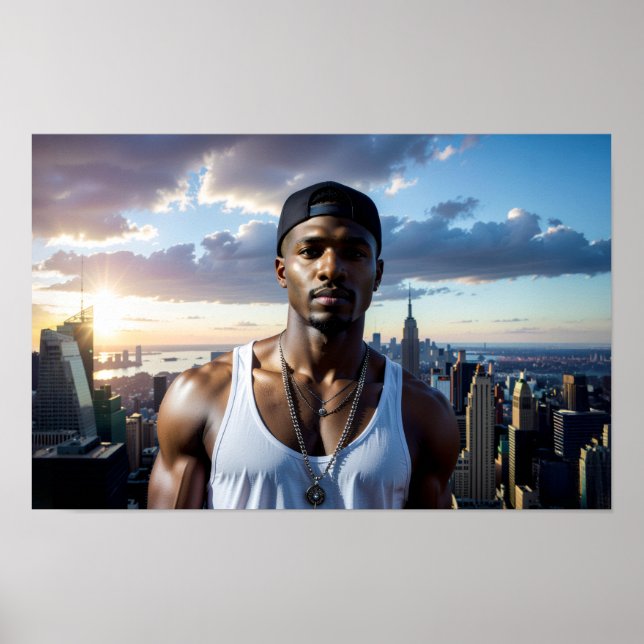 New York - Rapstjärna Poster (Framsidan)
