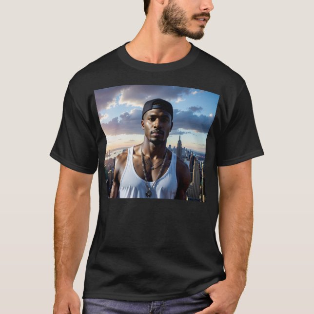 New York - Rapstjärna T Shirt (Framsida)