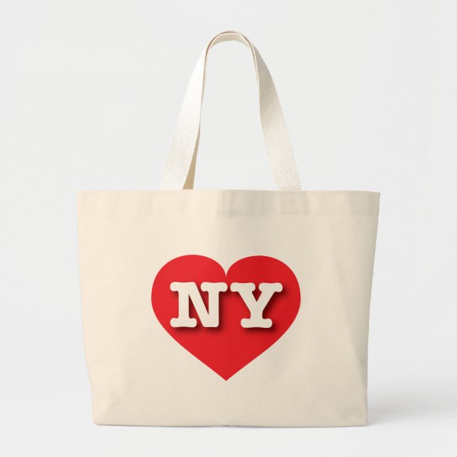 New York Red Heart - I kärlek NY Jumbo Tygkasse (Framsidan)
