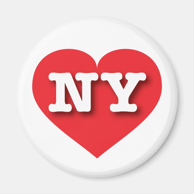 New York Red Heart - I kärlek NY Magnet (Framsidan)