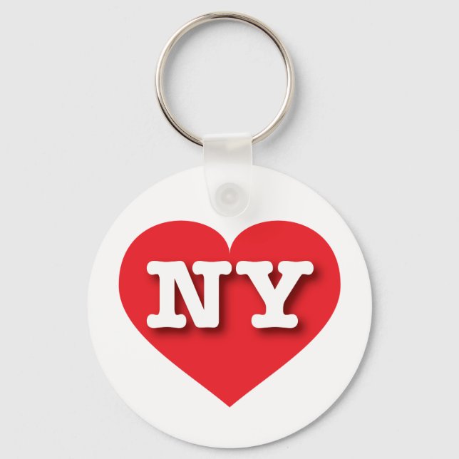 New York Red Heart - I kärlek NY Nyckelring (Framsida)